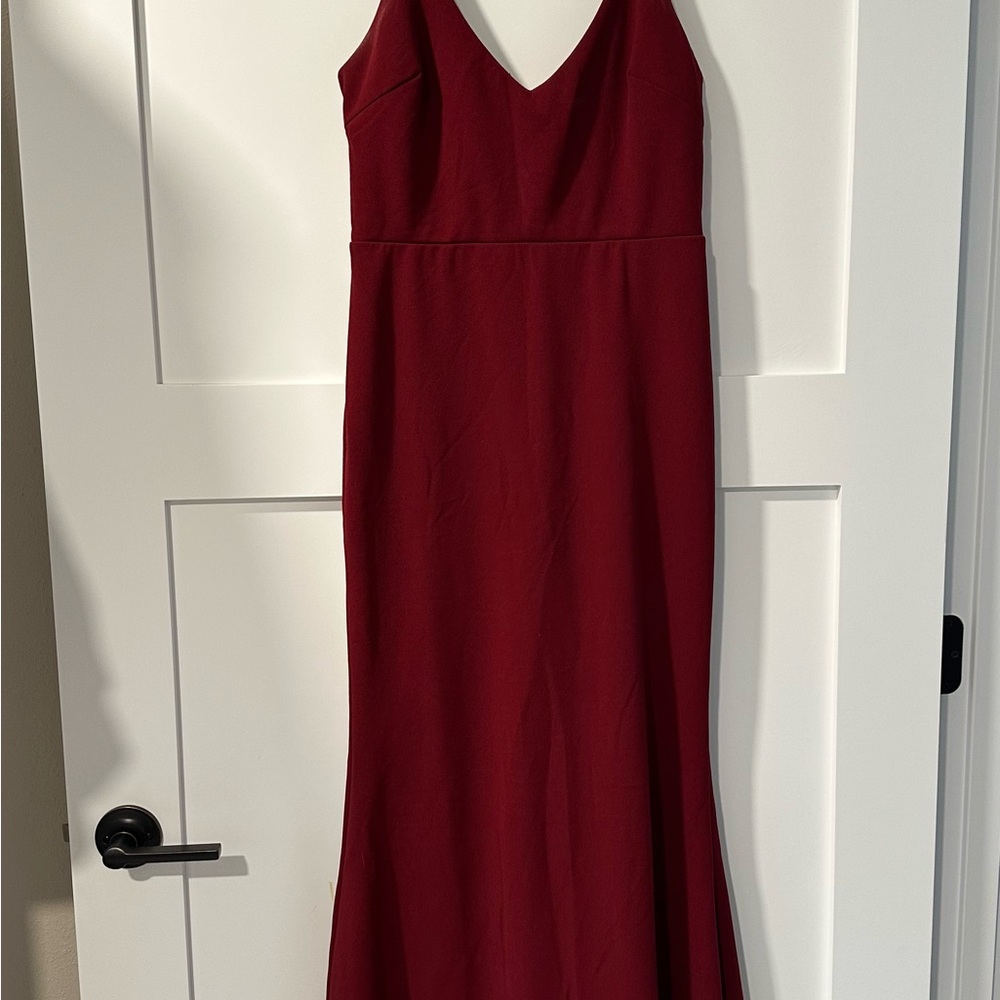 Lulu's Deep Red Maxi Dress